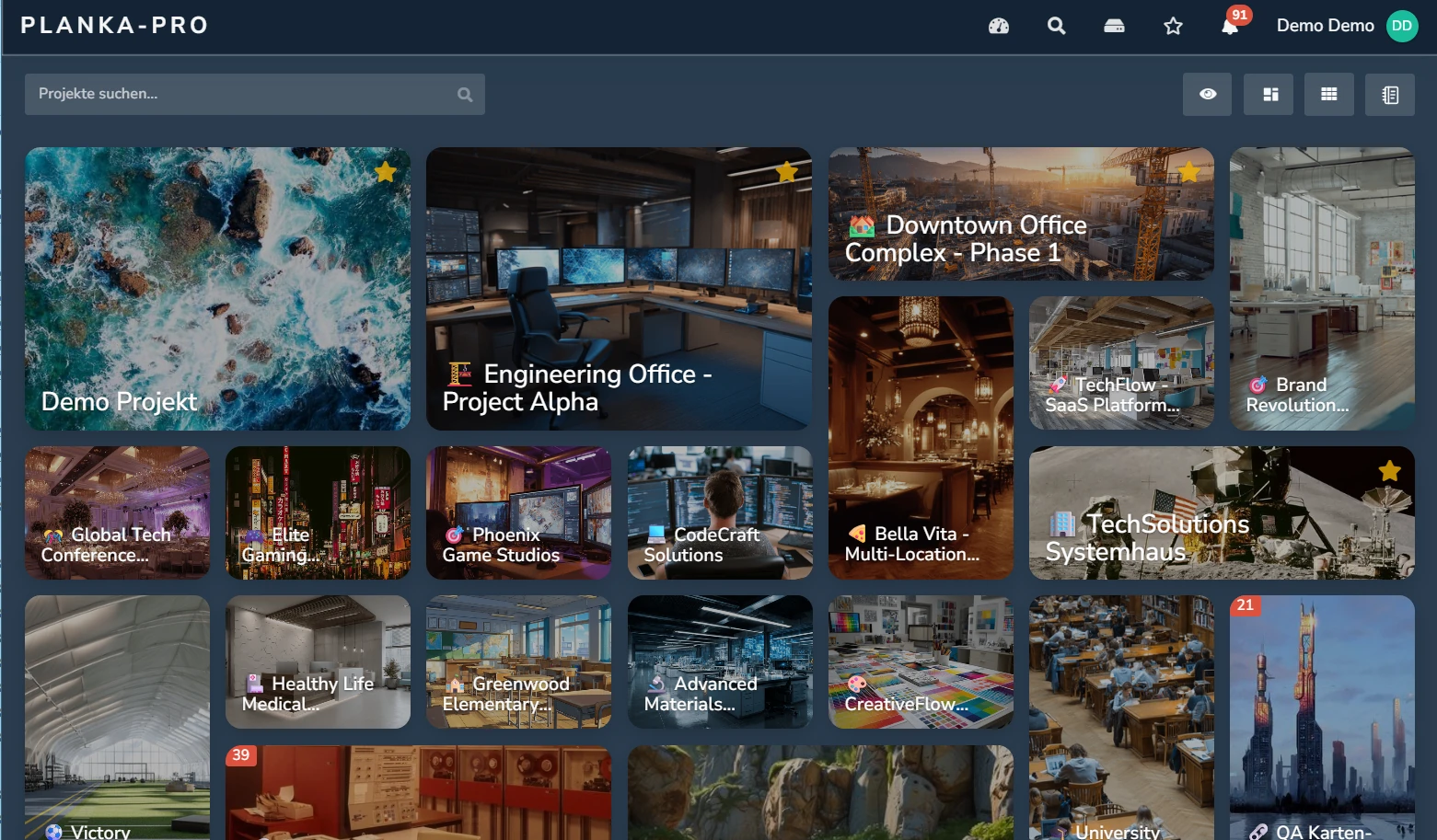 PLANKA with the new themes