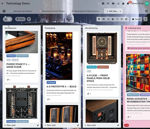 PLANKA with the new themes