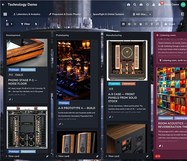 PLANKA with the new themes