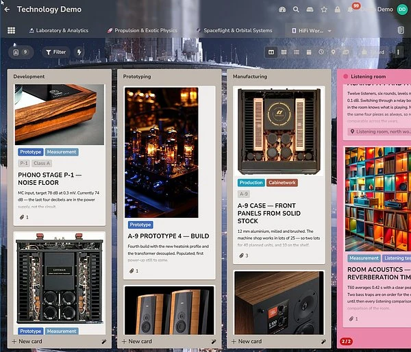 PLANKA with the new themes