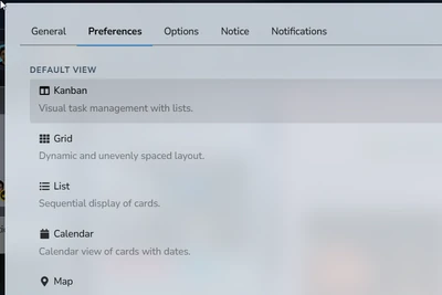 Board Settings