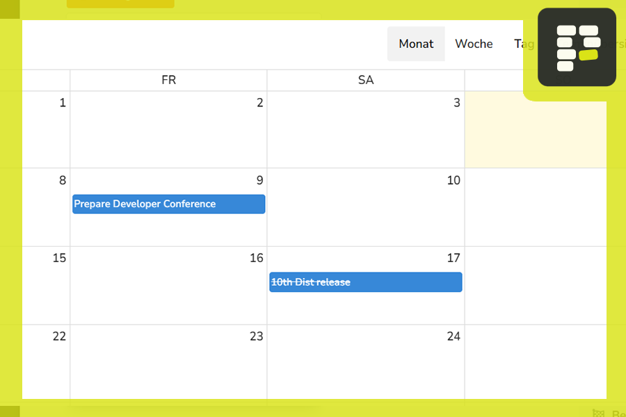 Calendar View